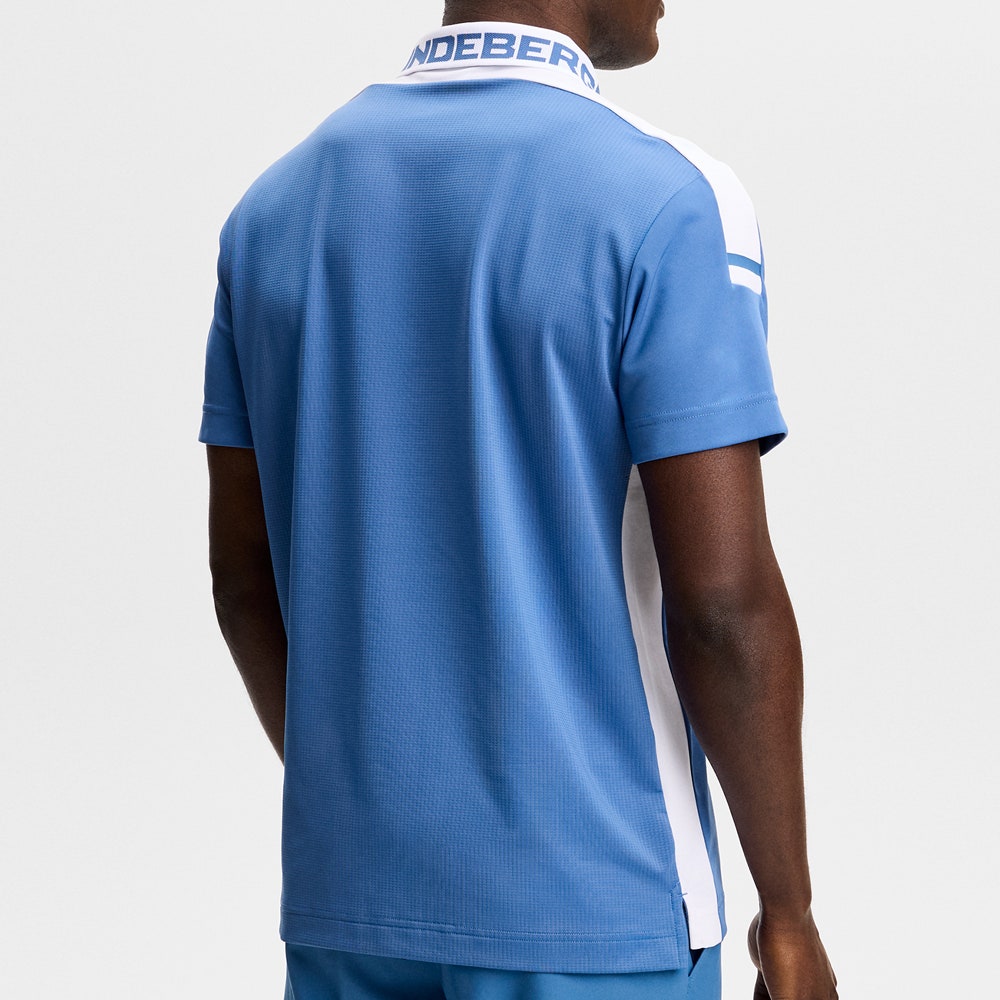 J.Lindeberg Golf Shirt - Bo Regular Fit - Federal Blue SS26