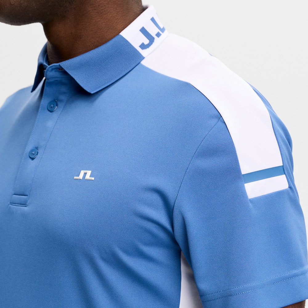 J.Lindeberg Golf Shirt - Bo Regular Fit - Federal Blue SS26
