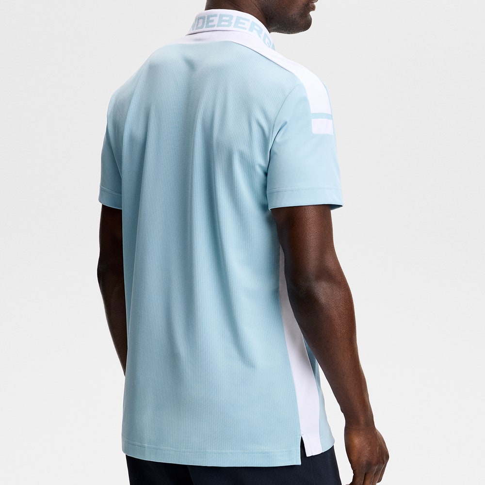 J.Lindeberg Golf Shirt - Bo Regular Fit - Forget-Me-Not SS26