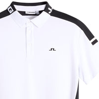 J.Lindeberg Golf Shirt - Bo Regular Fit - White SS26