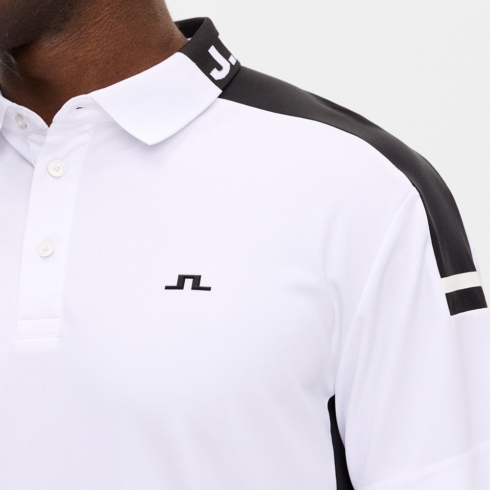J.Lindeberg Golf Shirt - Bo Regular Fit - White SS26