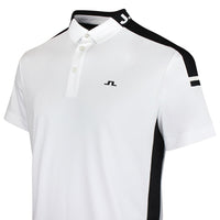 J.Lindeberg Golf Shirt - Bo Regular Fit - White SS26