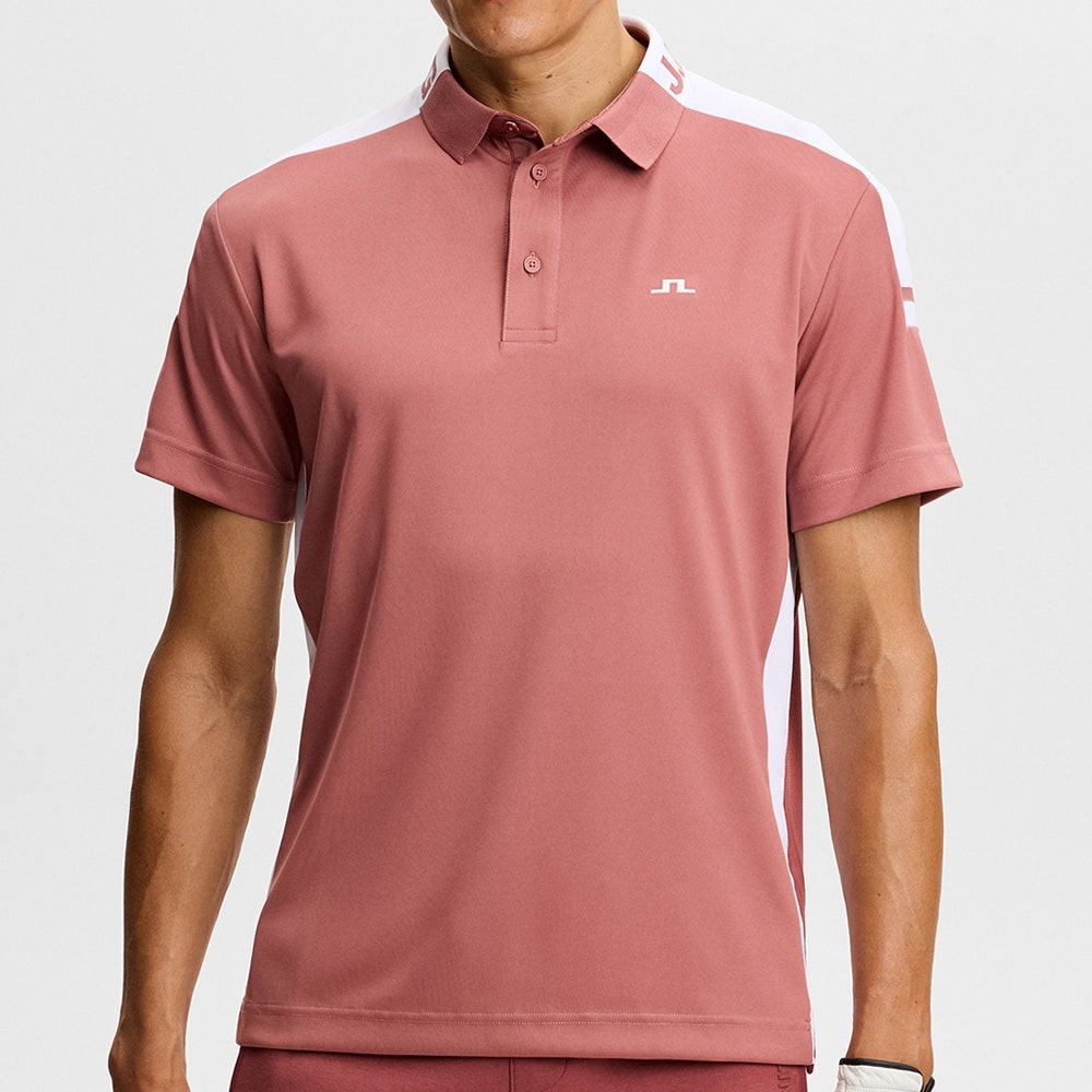 J.Lindeberg Golf Shirt - Bo Regular Fit - Withered Rose SS26
