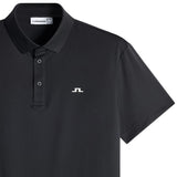 J.Lindeberg Golf Shirt - Bridge Regular Fit - Black SS26