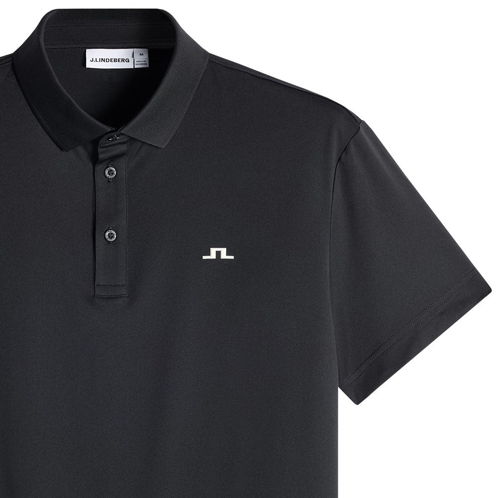 J.Lindeberg Golf Shirt - Bridge Regular Fit - Black SS26