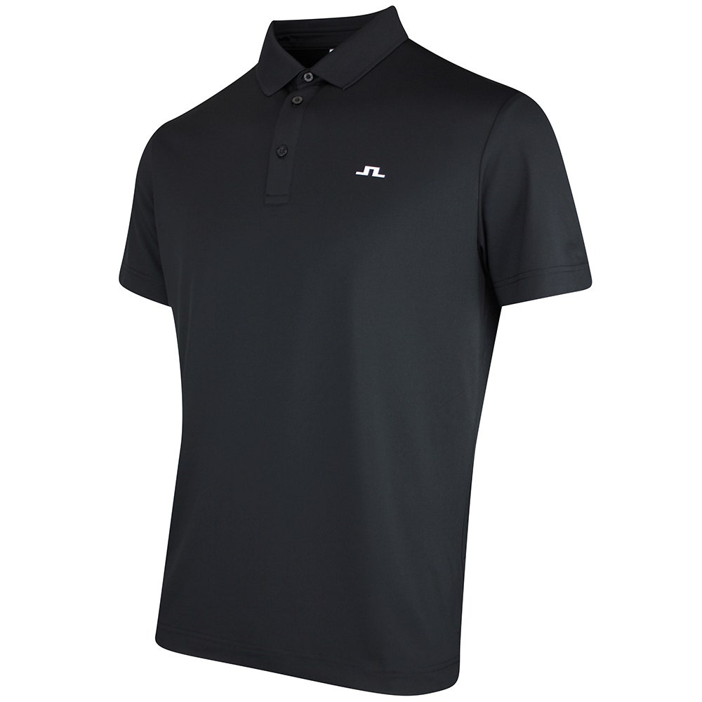 J.Lindeberg Golf Shirt - Bridge Regular Fit - Black SS26