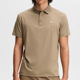 J.Lindeberg Golf Shirt - Bridge Regular Fit - Brindle SS26