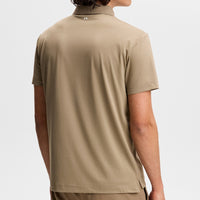 J.Lindeberg Golf Shirt - Bridge Regular Fit - Brindle SS26