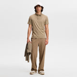 J.Lindeberg Golf Shirt - Bridge Regular Fit - Brindle SS26