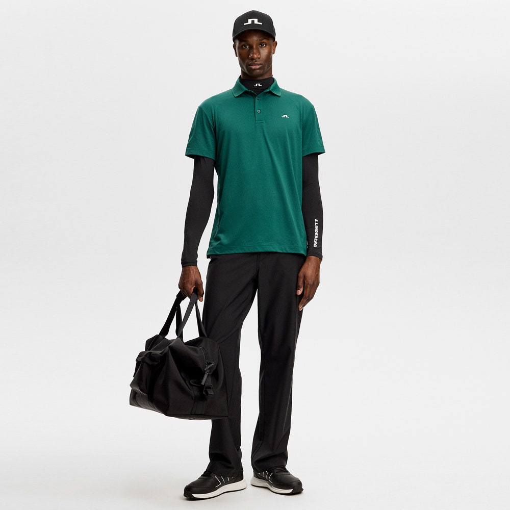J.Lindeberg Golf Shirt - Bridge Regular Fit - Forest Biome AW26