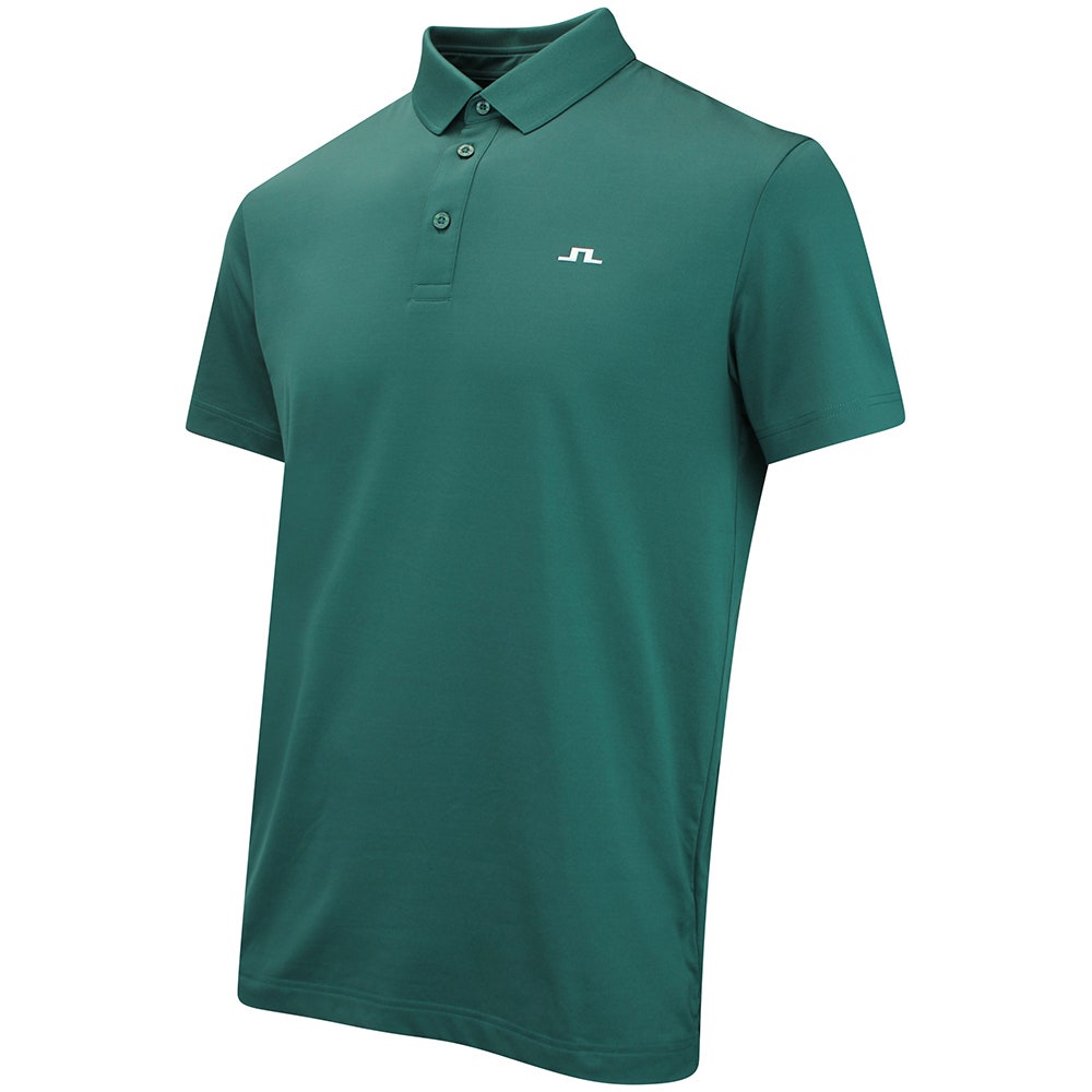 J.Lindeberg Golf Shirt - Bridge Regular Fit - Forest Biome AW26