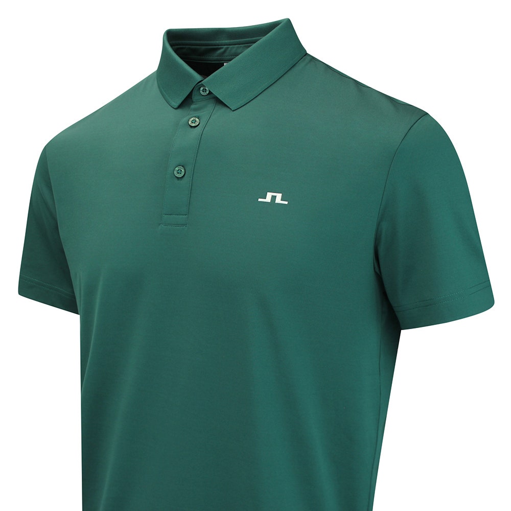 J.Lindeberg Golf Shirt - Bridge Regular Fit - Forest Biome AW26