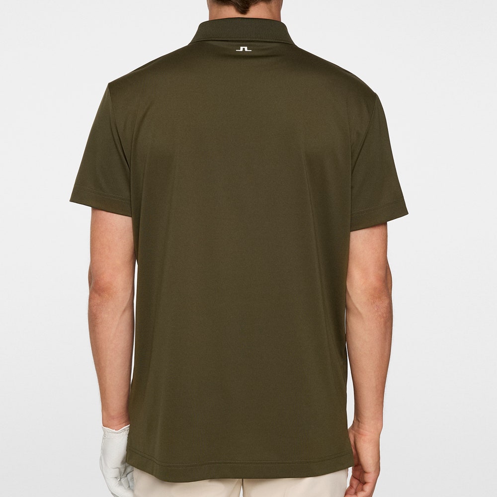 J.Lindeberg Golf Shirt - Bridge Regular Fit - Forest Green AW25