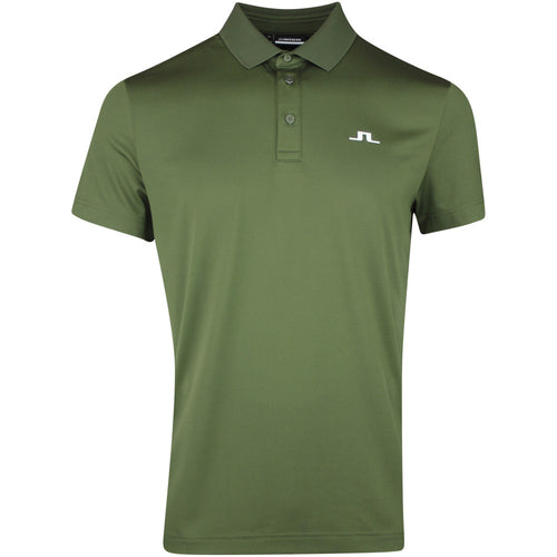 J.Lindeberg Golf Shirt - Bridge Regular Fit - Forest Green AW25