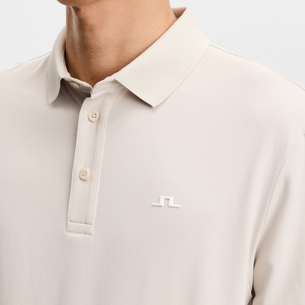 J.Lindeberg Golf Shirt - Bridge Regular Fit - Moonbeam AW26