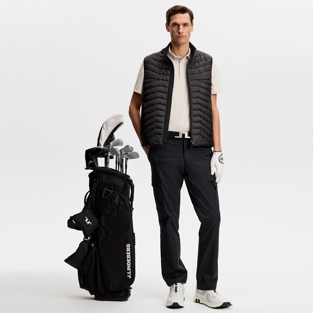 J.Lindeberg Golf Shirt - Bridge Regular Fit - Moonbeam AW26