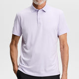 J.Lindeberg Golf Shirt - Bridge Regular Fit - Purple Heather AW26