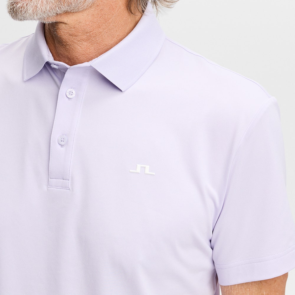 J.Lindeberg Golf Shirt - Bridge Regular Fit - Purple Heather AW26