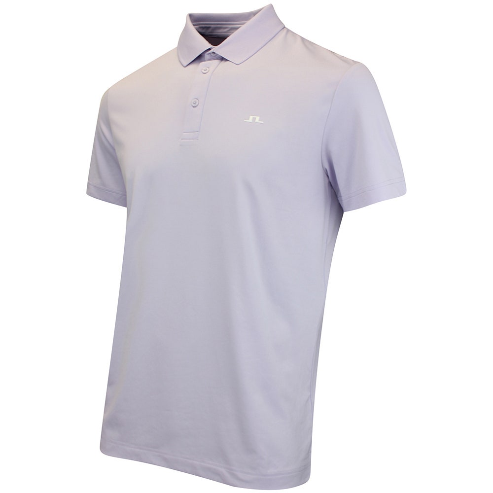 J.Lindeberg Golf Shirt - Bridge Regular Fit - Purple Heather AW26