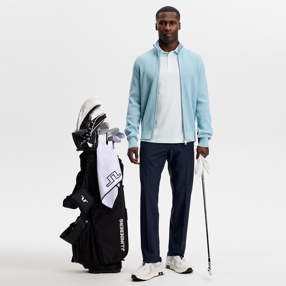 J.Lindeberg Golf Shirt - Bridge Regular Fit - Sky Light SS26