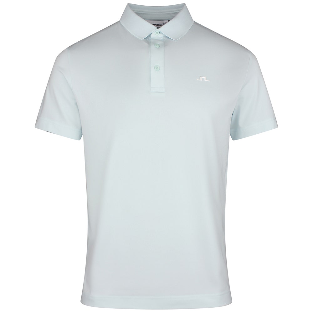 J.Lindeberg Golf Shirt - Bridge Regular Fit - Sky Light SS26