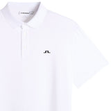 J.Lindeberg Golf Shirt - Bridge Regular Fit - White SS26