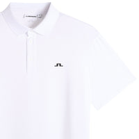 J.Lindeberg Golf Shirt - Bridge Regular Fit - White SS26