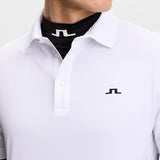 J.Lindeberg Golf Shirt - Bridge Regular Fit - White SS26