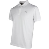J.Lindeberg Golf Shirt - Bridge Regular Fit - White SS26