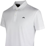 J.Lindeberg Golf Shirt - Bridge Regular Fit - White SS26