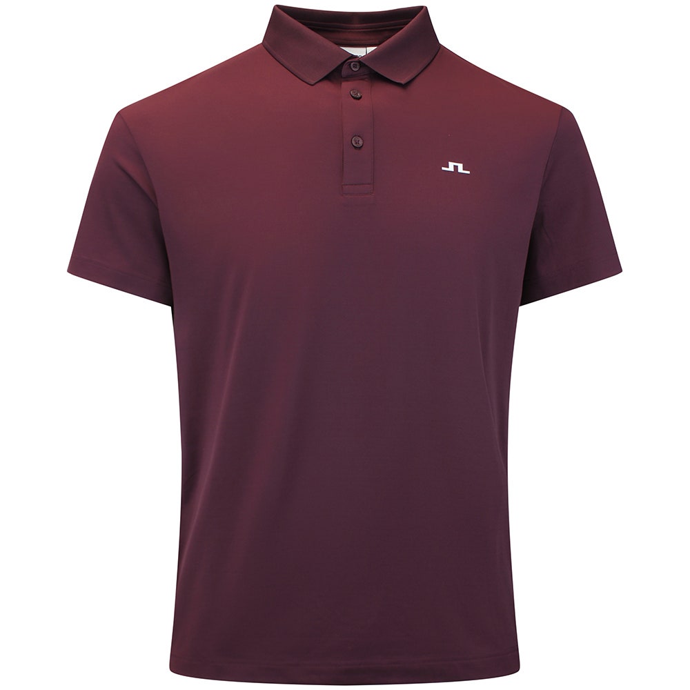 J.Lindeberg Golf Shirt - Bridge Regular Fit - Winetasting AW26