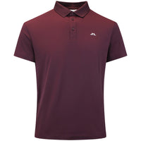 J.Lindeberg Golf Shirt - Bridge Regular Fit - Winetasting AW26