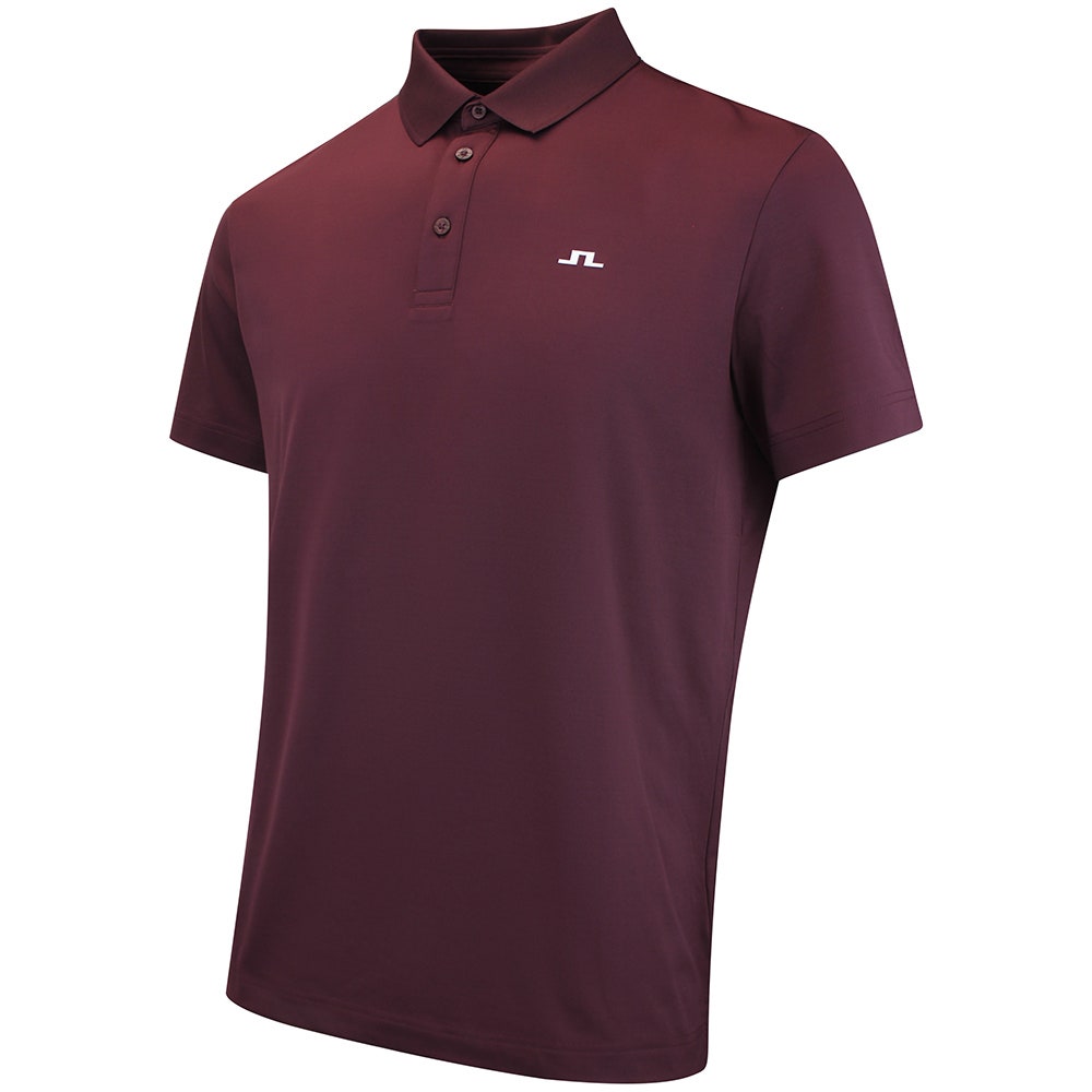 J.Lindeberg Golf Shirt - Bridge Regular Fit - Winetasting AW26