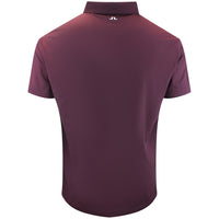 J.Lindeberg Golf Shirt - Bridge Regular Fit - Winetasting AW26