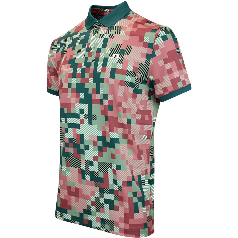 J.Lindeberg Golf Shirt - Bridger M Tour 26 Print Reg. Fit - Multi SS26