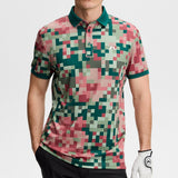 J.Lindeberg Golf Shirt - Bridger M Tour 26 Print Reg. Fit - Multi SS26