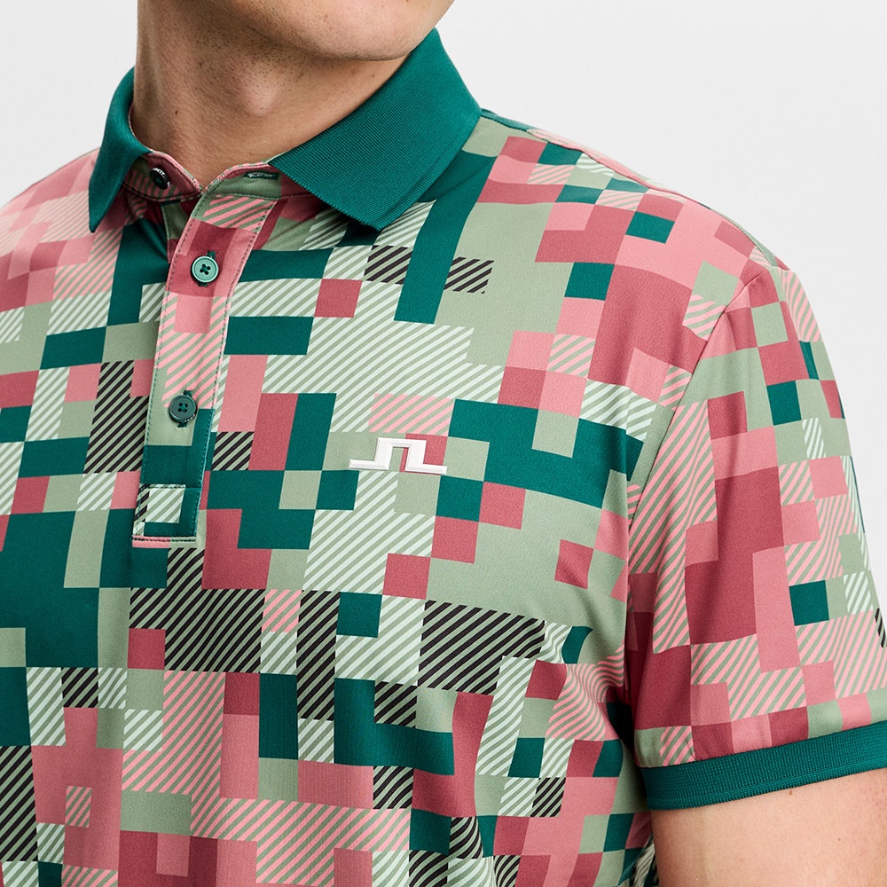 J.Lindeberg Golf Shirt - Bridger M Tour 26 Print Reg. Fit - Multi SS26