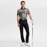 J.Lindeberg Golf Shirt - Bridger M Tour 26 Print Reg. Fit - Multi SS26