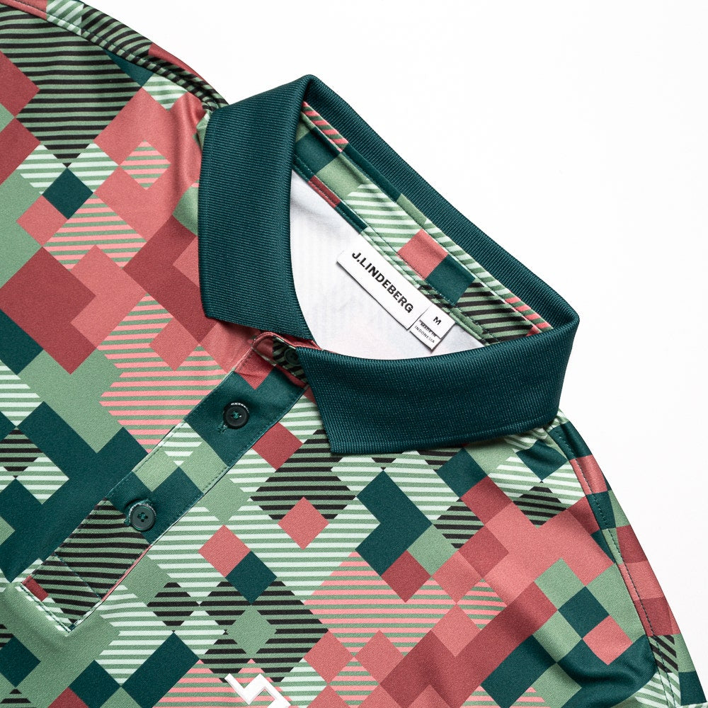 J.Lindeberg Golf Shirt - Bridger M Tour 26 Print Reg. Fit - Multi SS26