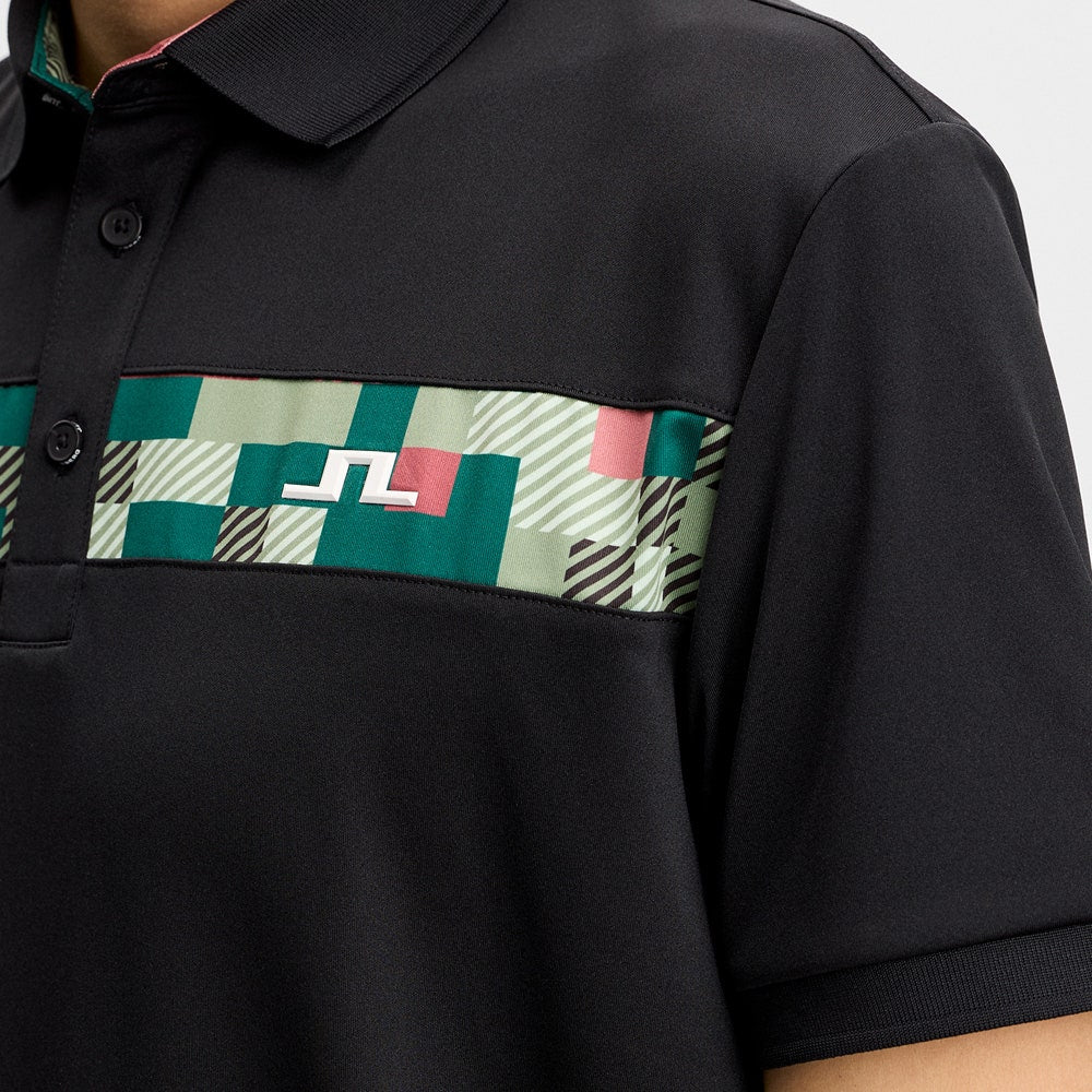 J.Lindeberg Golf Shirt - Bridger M Tour 26 Reg. Fit - Black SS26