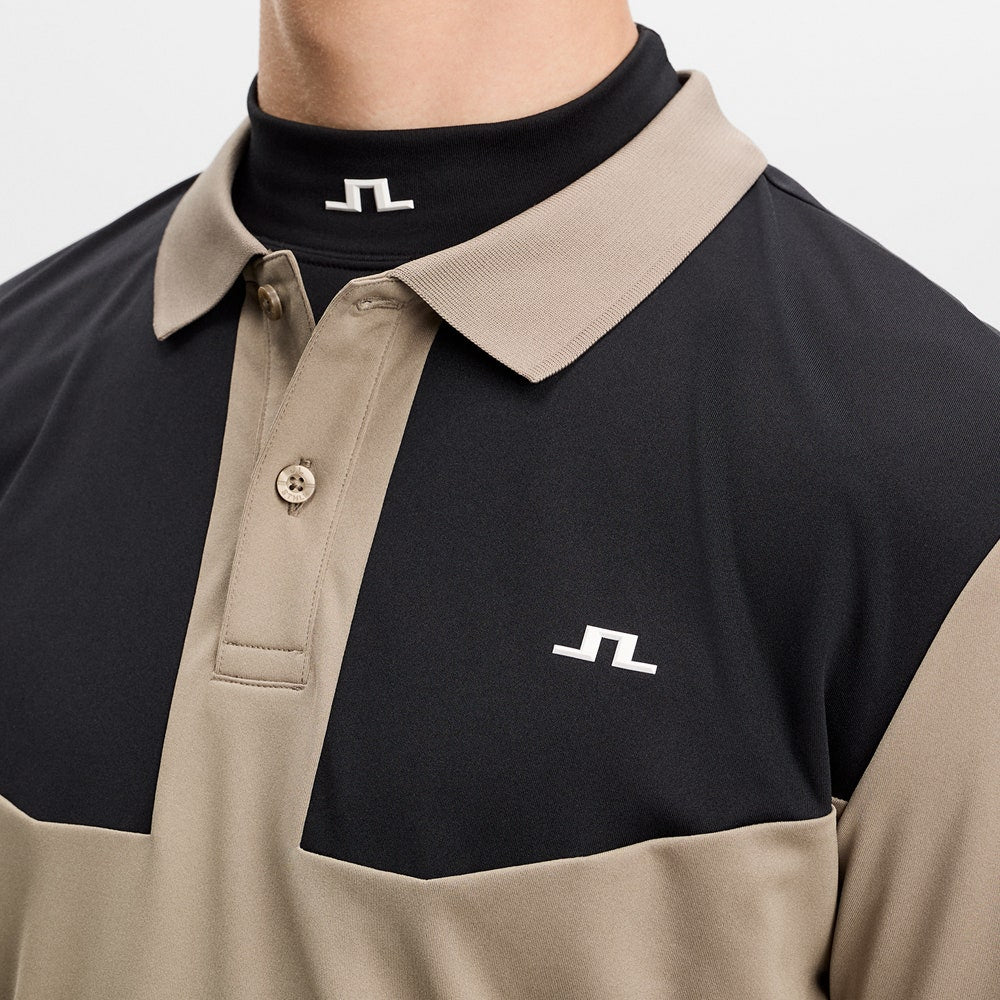 J.Lindeberg Golf Shirt - Calex Reg. Fit Polo - Black AW26