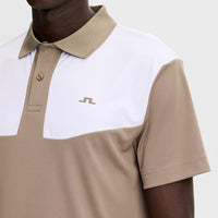J.Lindeberg Golf Shirt - Calex Reg. Fit Polo - Brindle AW26
