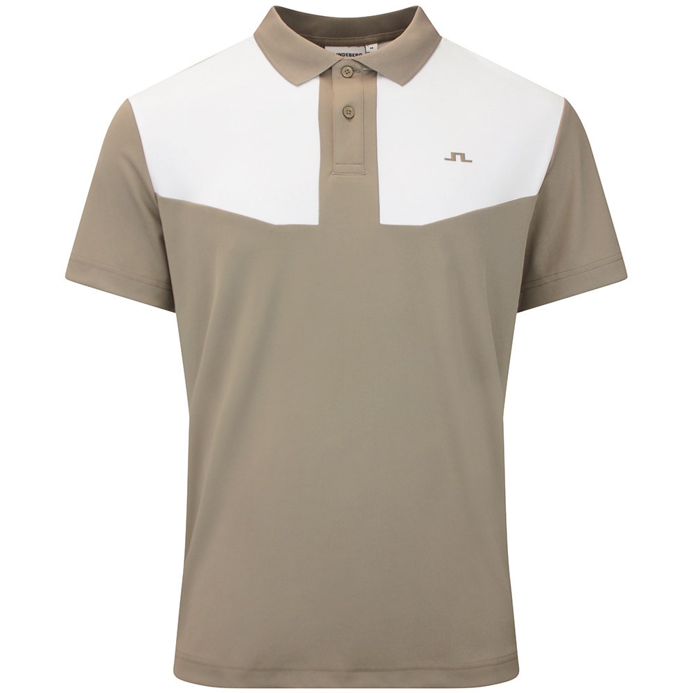 J.Lindeberg Golf Shirt - Calex Reg. Fit Polo - Brindle AW26