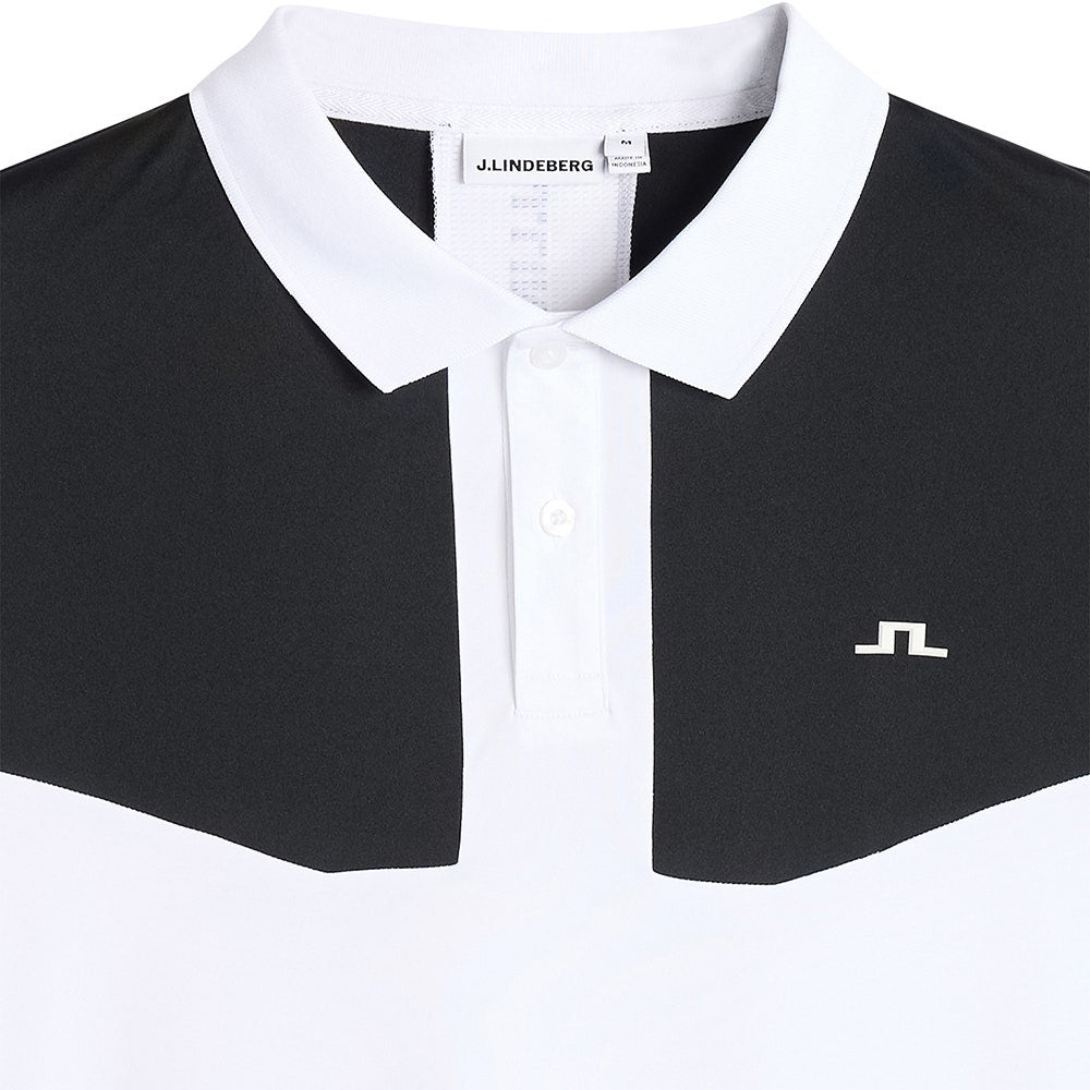 J.Lindeberg Golf Shirt - Calex Reg. Fit Polo - White AW26
