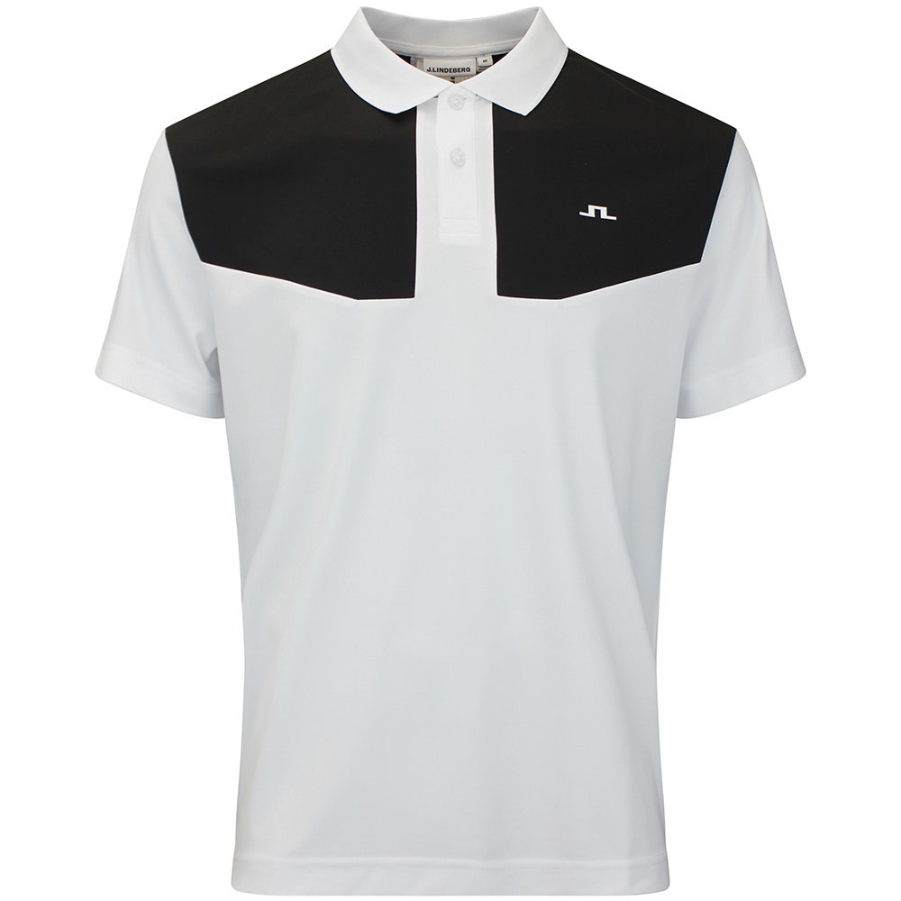 J.Lindeberg Golf Shirt - Calex Reg. Fit Polo - White AW26