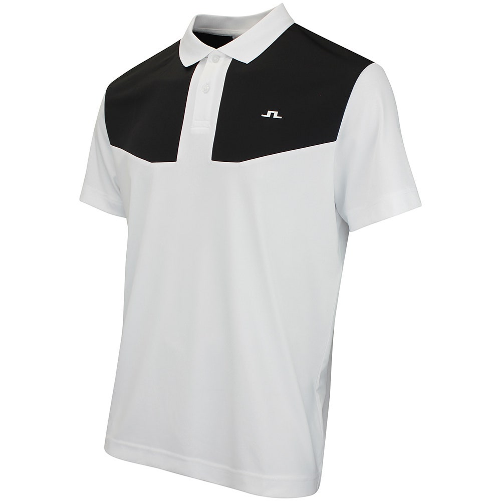 J.Lindeberg Golf Shirt - Calex Reg. Fit Polo - White AW26