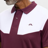 J.Lindeberg Golf Shirt - Calex Reg. Fit Polo - Winetasting AW26