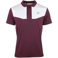J.Lindeberg Golf Shirt - Calex Reg. Fit Polo - Winetasting AW26