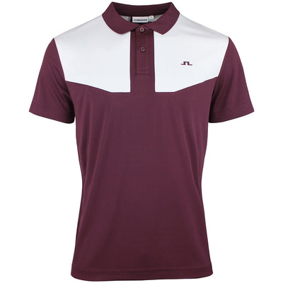 J.Lindeberg Golf Shirt - Calex Reg. Fit Polo - Winetasting AW26