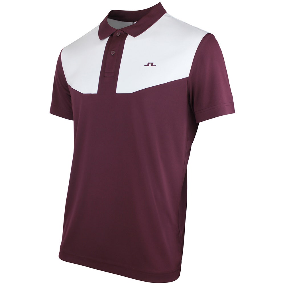 J.Lindeberg Golf Shirt - Calex Reg. Fit Polo - Winetasting AW26